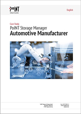 Auf dem Titelbild der Case Study mit der Daimler AG ist ein Roboterarm und eine Hand zu sehen - deren Effizienz kann symbolisch für Speicher optimieren stehen. 