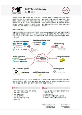 PoINT Archival Gateway - Data Sheet (Korean)