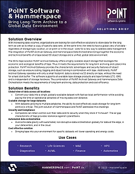 Hammerspace and PoINT: Joint Solution Brief