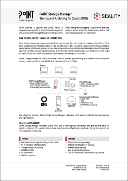 PoINT Storage Manager: Tiering and Archiving for Scality RING