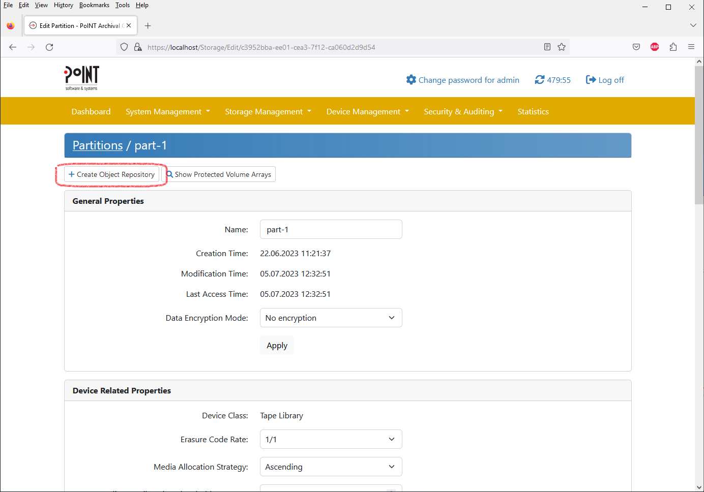 PoINT Archival Gateway - Bucket Creation