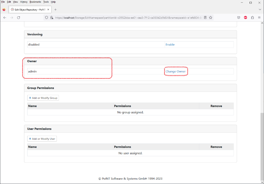 PoINT Archival Gateway - Bucket Creation