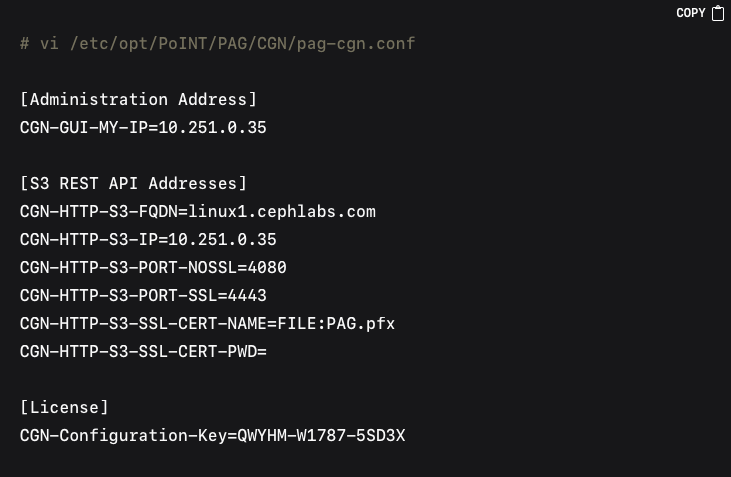Integrating IBM Storage Ceph with PoINT Archival Gateway Integrating IBM Storage Ceph with PoINT Archival Gateway