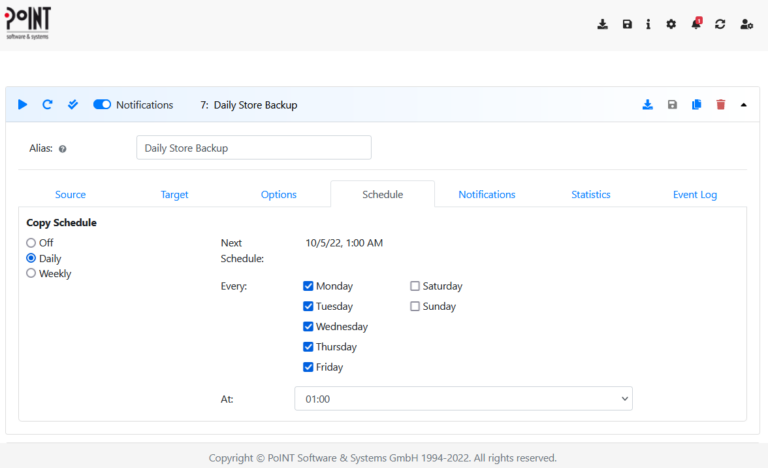 PoINT Data Replicator | Snapshot Restore