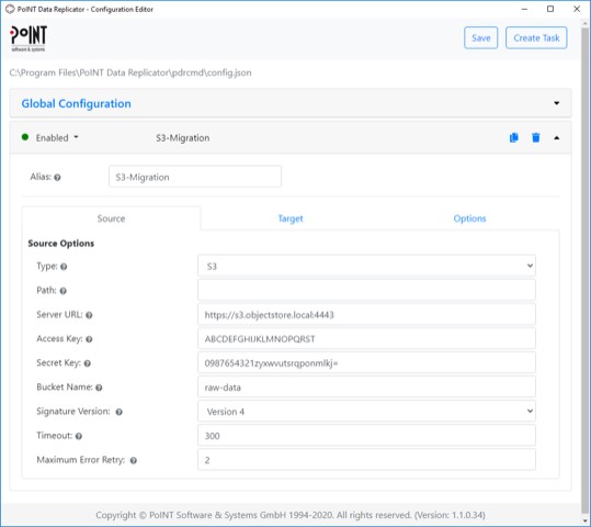 PoINT Data Replicator GUI