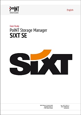 This is the cover of the case study between SIXT SE and PoINT.