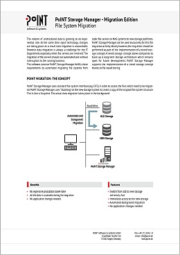 Data sheet of PoINT Storage Manager - Migration Edition