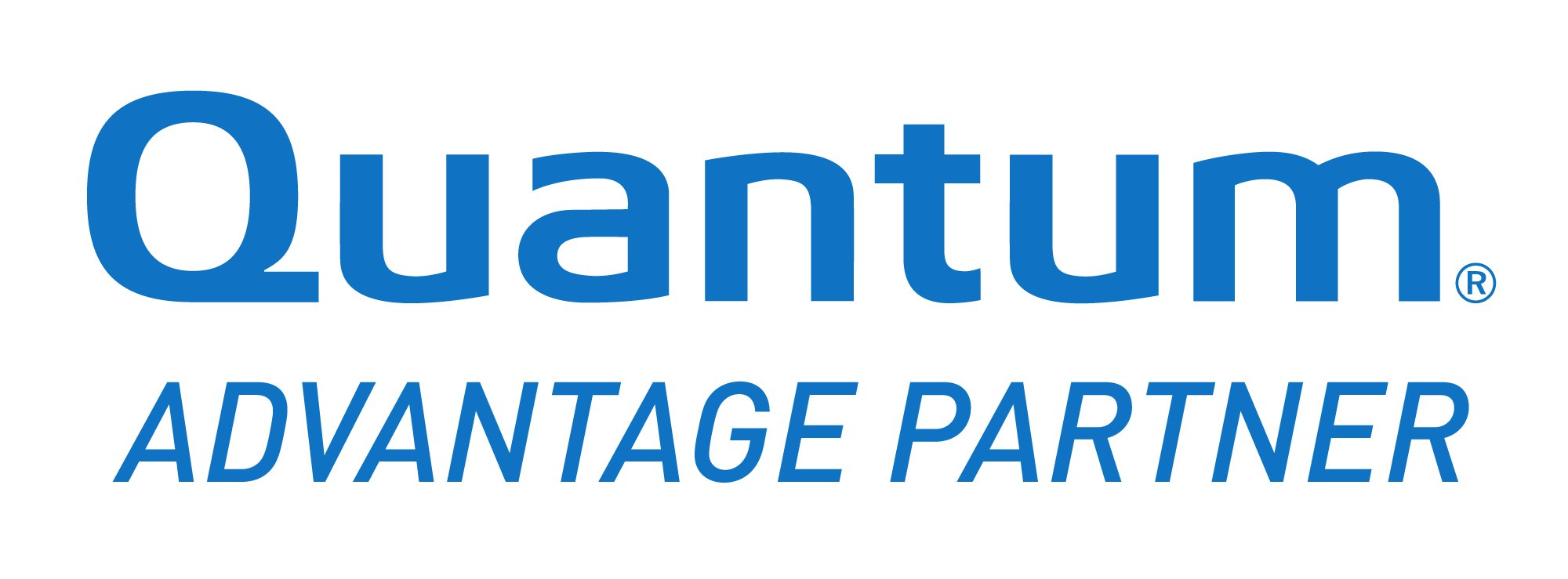 Quantum Advantage Partner steht in blauer Schrift auf weißem Untergrund.